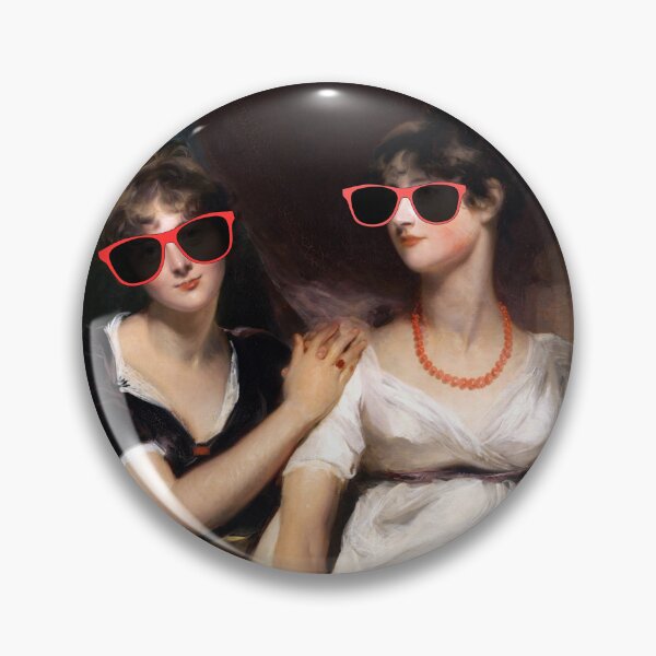 Item preview, Portrait of Charlotte and Sarah Carteret-Hardy (in sunglasses) designed and sold by CastlesClassics.
