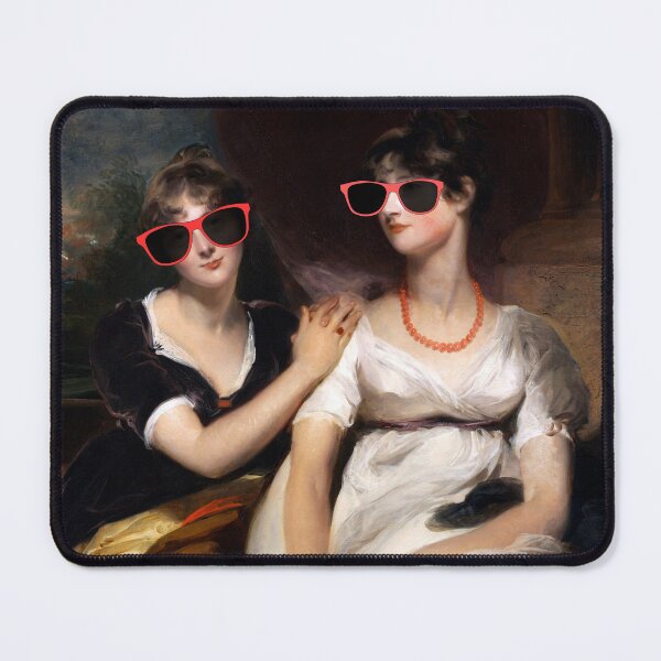 Item preview, Portrait of Charlotte and Sarah Carteret-Hardy (in sunglasses) designed and sold by CastlesClassics.