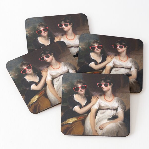 Item preview, Portrait of Charlotte and Sarah Carteret-Hardy (in sunglasses) designed and sold by CastlesClassics.
