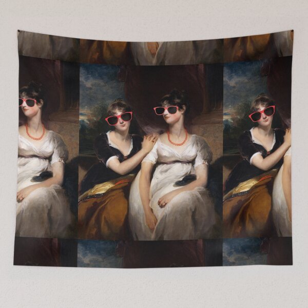 Item preview, Portrait of Charlotte and Sarah Carteret-Hardy (in sunglasses) designed and sold by CastlesClassics.