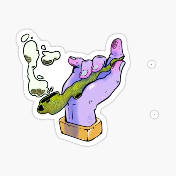 Smokers Hand Sticker