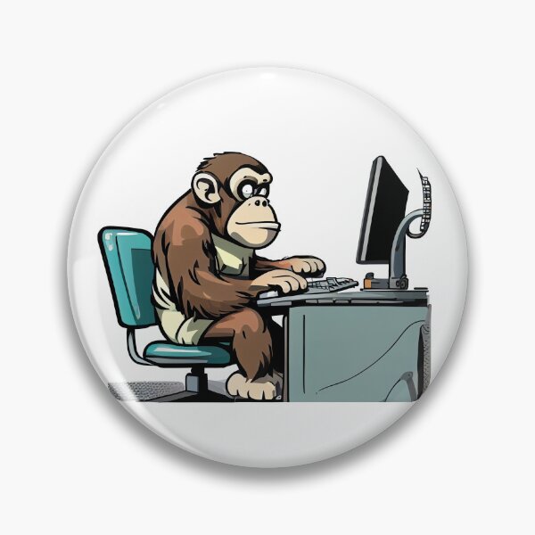 Item preview, monkey is working designed and sold by alnamla.