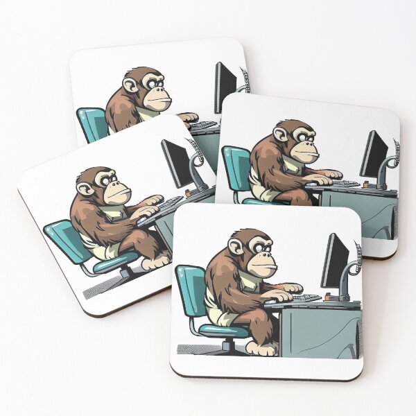 Item preview, monkey is working designed and sold by alnamla.