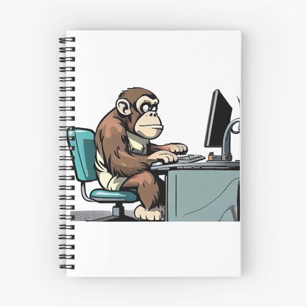 Item preview, monkey is working designed and sold by alnamla.