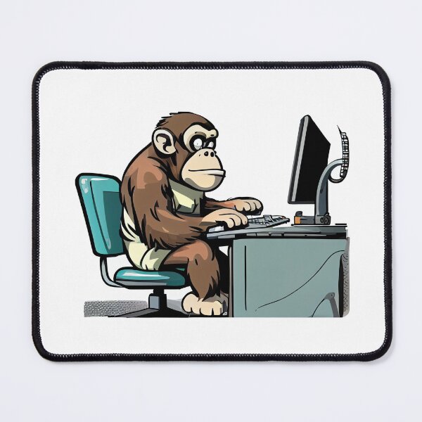 Item preview, monkey is working designed and sold by alnamla.