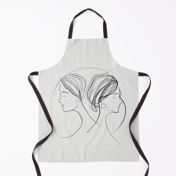 Aperçu de l'œuvre Minimalist Line Art of Two Women for Tshirt and Sticker créée et vendue par DafGole.