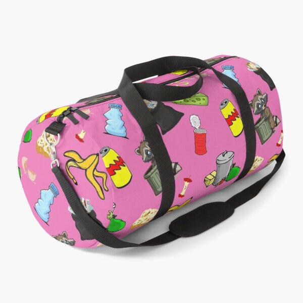 Item preview, Raccoon Garbage Pattern - Pink Background designed and sold by Unicorn Trainwreck.