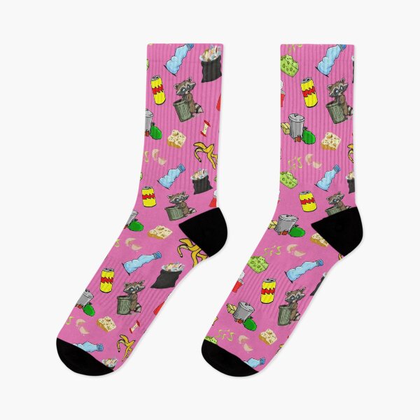 Item preview, Raccoon Garbage Pattern - Pink Background designed and sold by Unicorn Trainwreck.