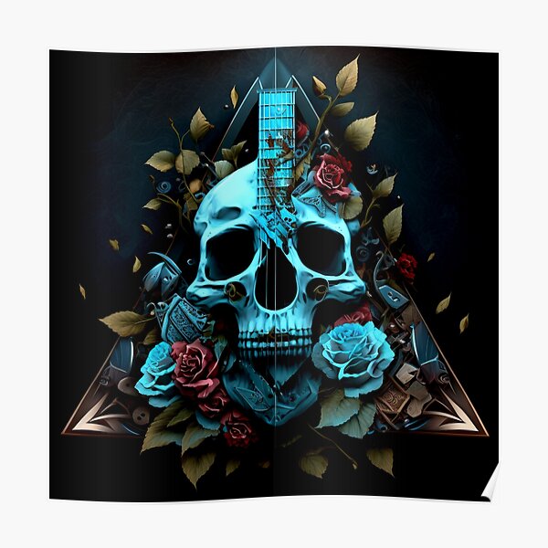 Black Skull with Rose Wallpapers on WallpaperDog