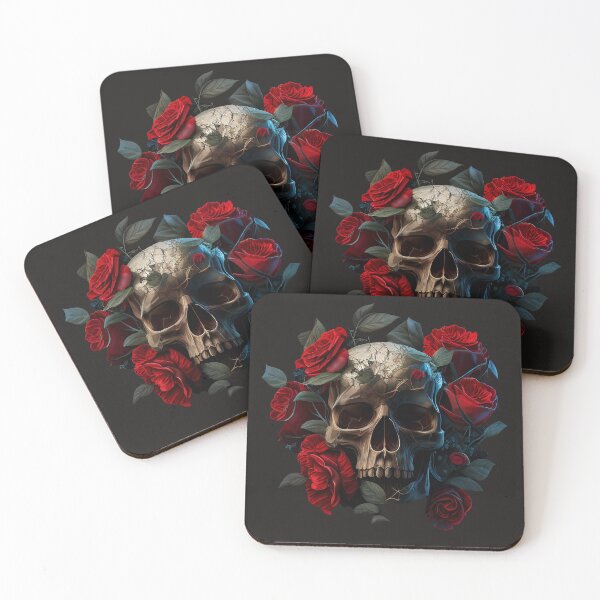 Item preview, skull in flowers designed and sold by RSDESIGNSteam.