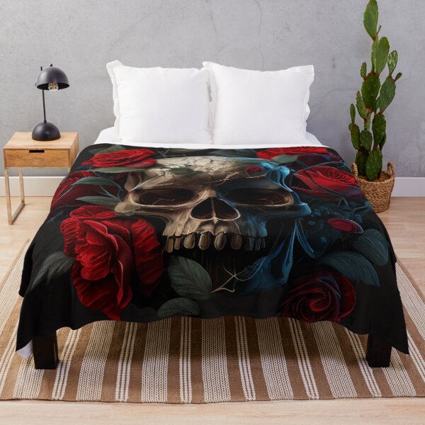 Item preview, skull in flowers designed and sold by RSDESIGNSteam.