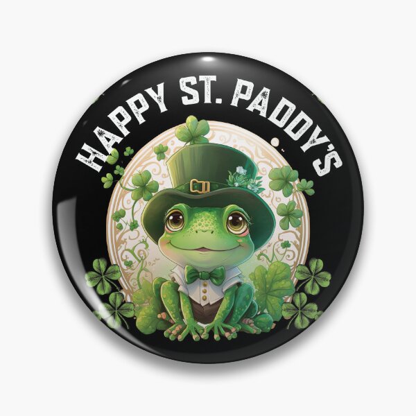 Item preview, HAPPY ST. PADDY'S CUTE ST. PATRICK'S DAY FROG, ST. PATRICK'S DAY ANIMALS designed and sold by FlutteringWings.