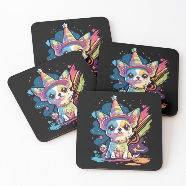 Item preview, Chihuahua Dog Wizard Witch Kawaii designed and sold by Leonardo Palumbo.