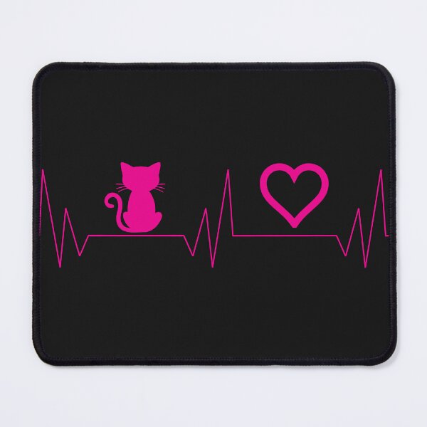 Item preview, diagram of cat and heart, cool print for catlovers designed and sold by Galena Georgieva.