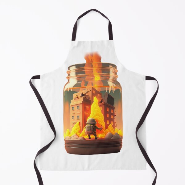 Item preview, Cute Firefighter VS Burning Skyscraper designed and sold by ByDigitalDream.