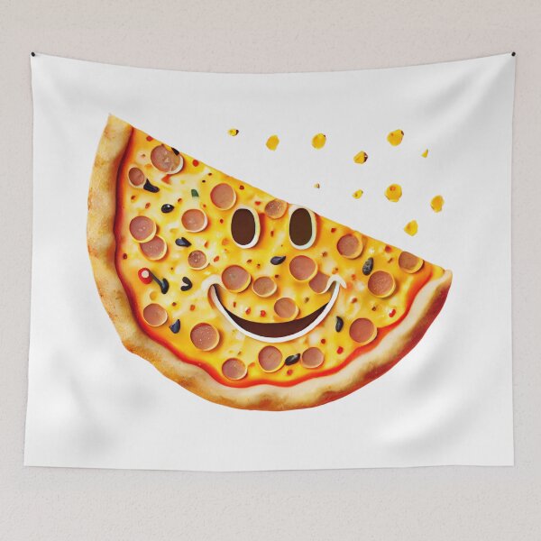 Item preview,  "Pizza with Personality: A Whimsical Slice of Art" designed and sold by Mykhailov.