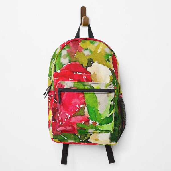 Item preview, Red rose and gerbera print designed and sold by Susan Gallup.