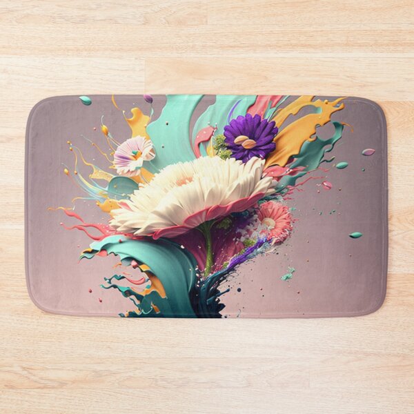 Item preview, Abstract Colored Blooms: A Paint Splatter Flower Exhibition designed and sold by DaniFantasy.