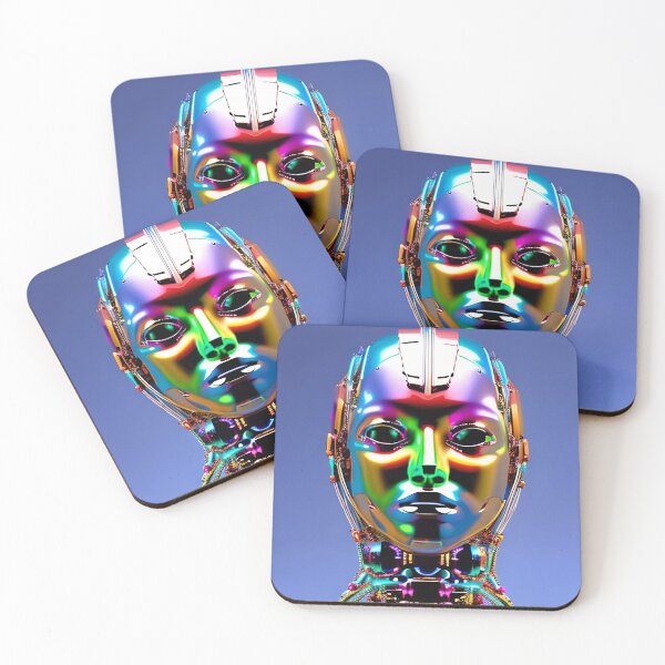 Item preview, Robot Artificial Intelligence Drawing Art designed and sold by TopStickerShop.