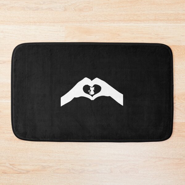 Item preview, diagram of cat and heart, cool print for catlovers designed and sold by Galena Georgieva.