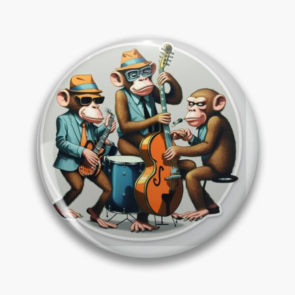Item preview, Monkeys Playing Jazz & Rockabilly designed and sold by Bleknervin.