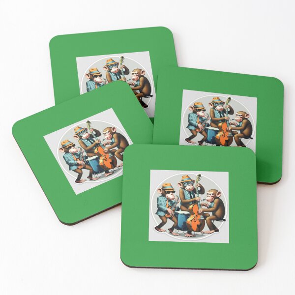 Item preview, Monkeys Playing Jazz & Rockabilly designed and sold by Bleknervin.