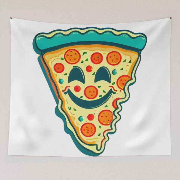 Item preview,  "Pizza with Personality: A Whimsical Slice of Art" designed and sold by Mykhailov.