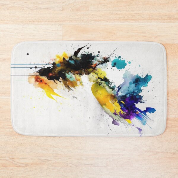 Item preview, Amorphous Encounter: Abstract Watercolor Smoke Painting designed and sold by maninthebox1.