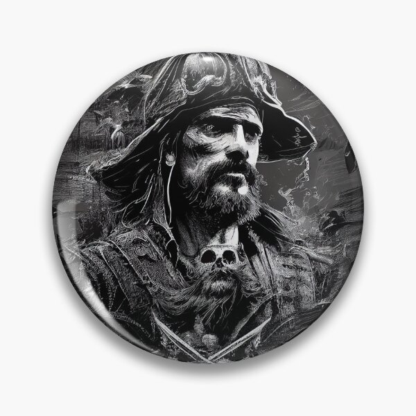 Item preview, pirate ship black and white graphics designed and sold by RSDESIGNSteam.