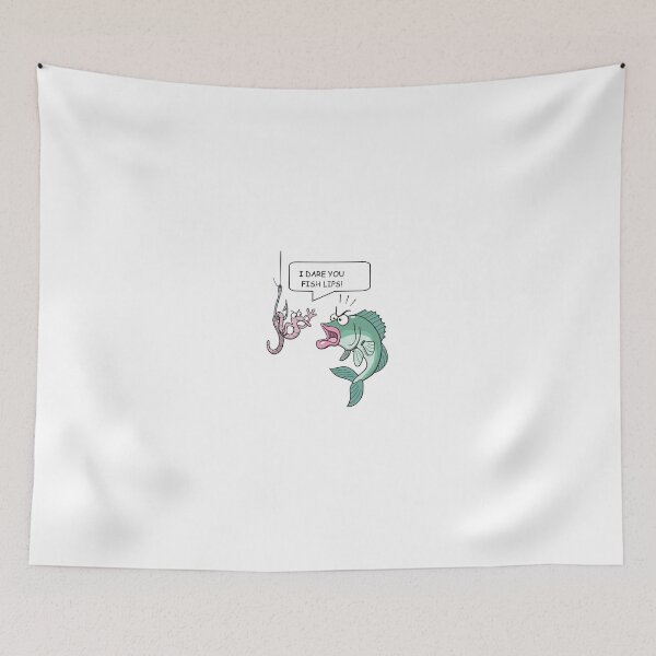 Item preview, On the hook with an annoying worm. designed and sold by ThundRDownunder.