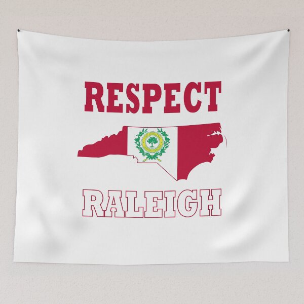 Item preview, Respect Raleigh nc map flag designed and sold by Deco-Design.