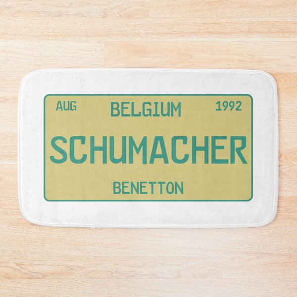 Item preview, Michael Schumacher first win license plate white designed and sold by ff1merch ..