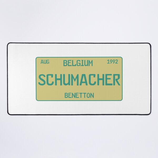 Item preview, Michael Schumacher first win license plate white designed and sold by ff1merch ..