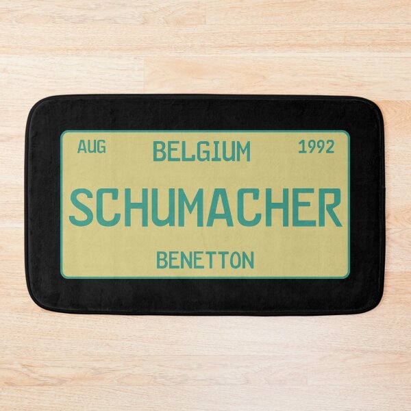 Item preview, Michael Schumacher first win license plate black designed and sold by ff1merch ..