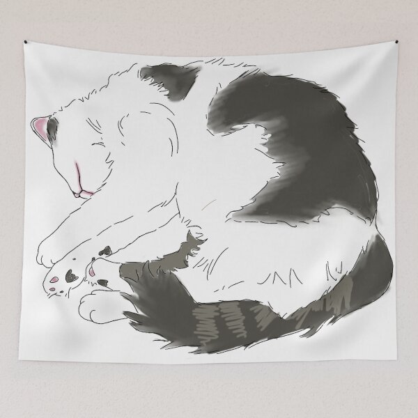 Item preview, sleepy kitty cat  designed and sold by Kate Bruno.