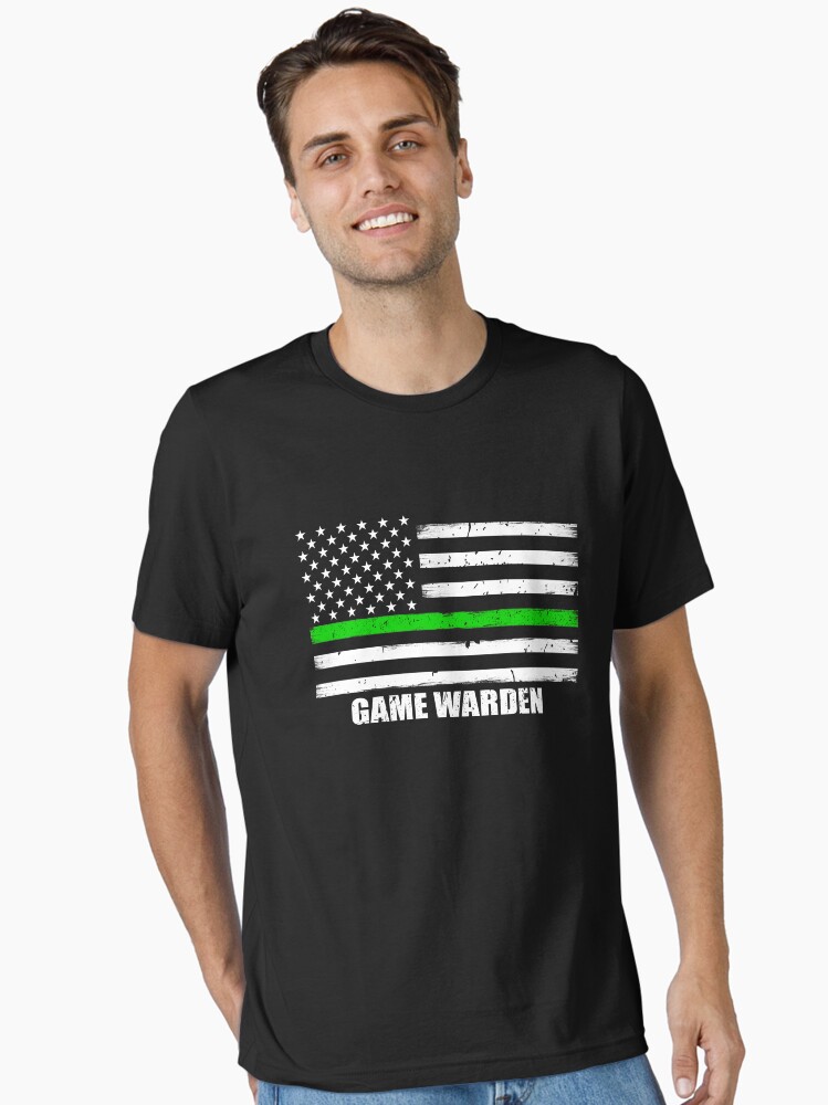 Thin Green Line Flag Park Ranger Or Game Warden T-Shirt Thin Green Line Flag Park Ranger Or Game Warden T-Shirt