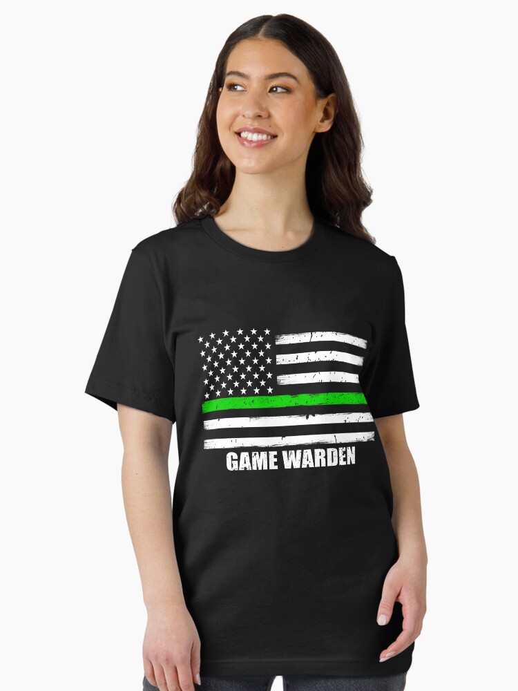 Thin Green Line Flag Park Ranger Or Game Warden T-Shirt Thin Green Line Flag Park Ranger Or Game Warden T-Shirt
