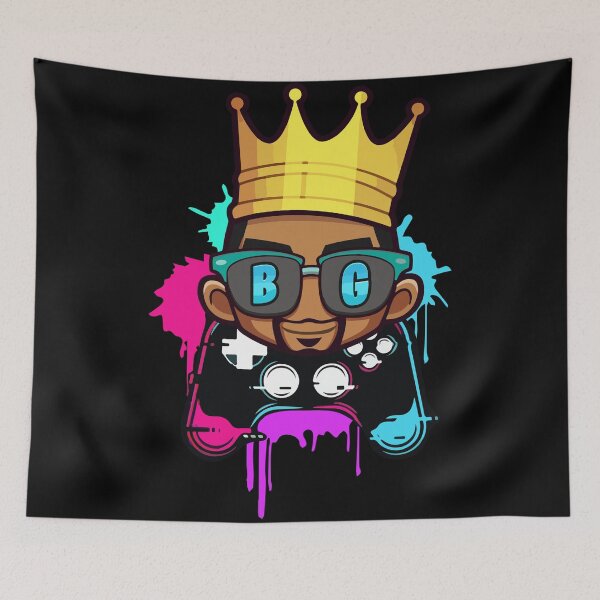 Item preview, Black Gamers Character Logo designed and sold by UrbanChillz.