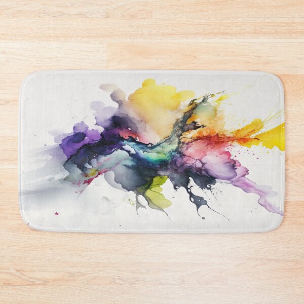 Item preview, Chromatic Burst: Abstract Watercolor Ink Splash Painting designed and sold by maninthebox1.