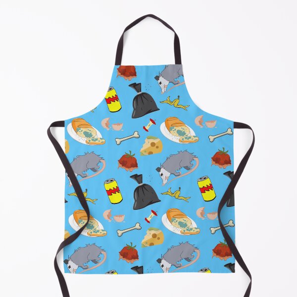 Item preview, Opossum Garbage Pattern - Blue Background designed and sold by Unicorn Trainwreck.