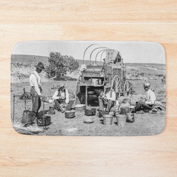 Item preview, Chuckwagon Meal During Cattle Roundup c. 1899 designed and sold by Daniel Hagerman.