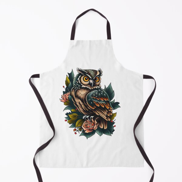 Item preview, Traditional Owl Tattoo designed and sold by TourDePassion.