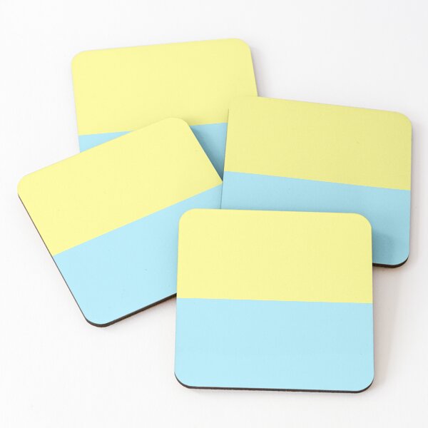 Item preview, Yellow Blue Color Blocks designed and sold by KGoPrintables.