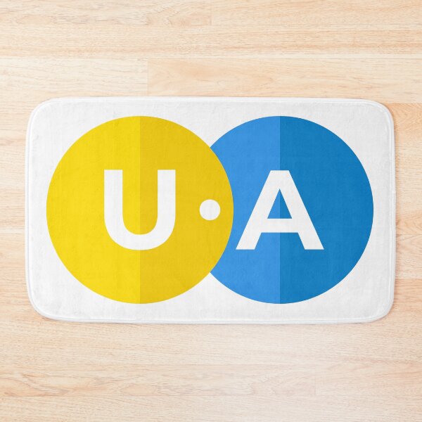 Item preview,  yellow and blue. icon. circles. ua. letters designed and sold by Daria-design.