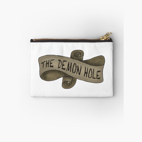 Item preview, The Demon Hole Banner Buzzfeed Unsolved Inspired Sticker Print designed and sold by veeebles.