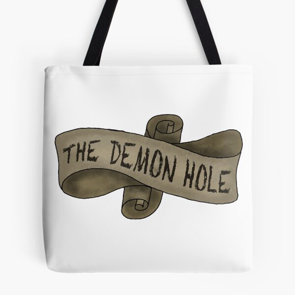 Item preview, The Demon Hole Banner Buzzfeed Unsolved Inspired Sticker Print designed and sold by veeebles.