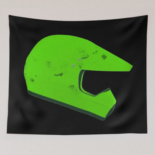 Item preview, Motocross Bike Helmet - green designed and sold by PeterADesign.