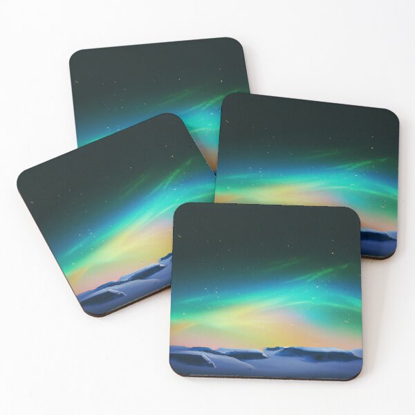 Item preview, Aurora Borealis on a cloudy night designed and sold by CreatTInfinity.