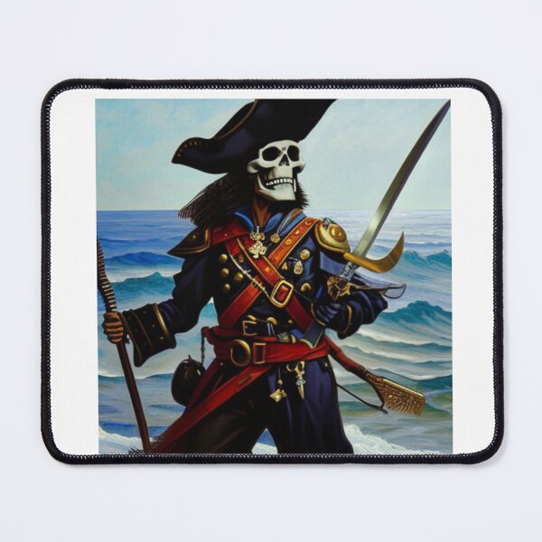 Item preview, Painting Of Skeleton Pirate In Heroic Pose designed and sold by DEDDesign.