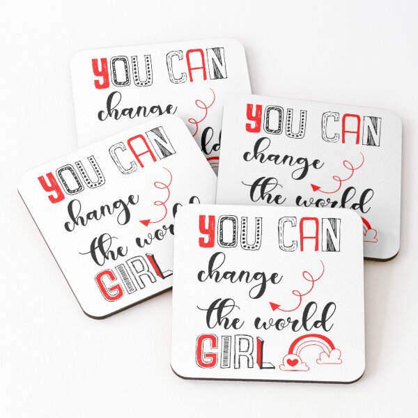 Item preview, You Can Change The World Girl designed and sold by Sick Creativity.